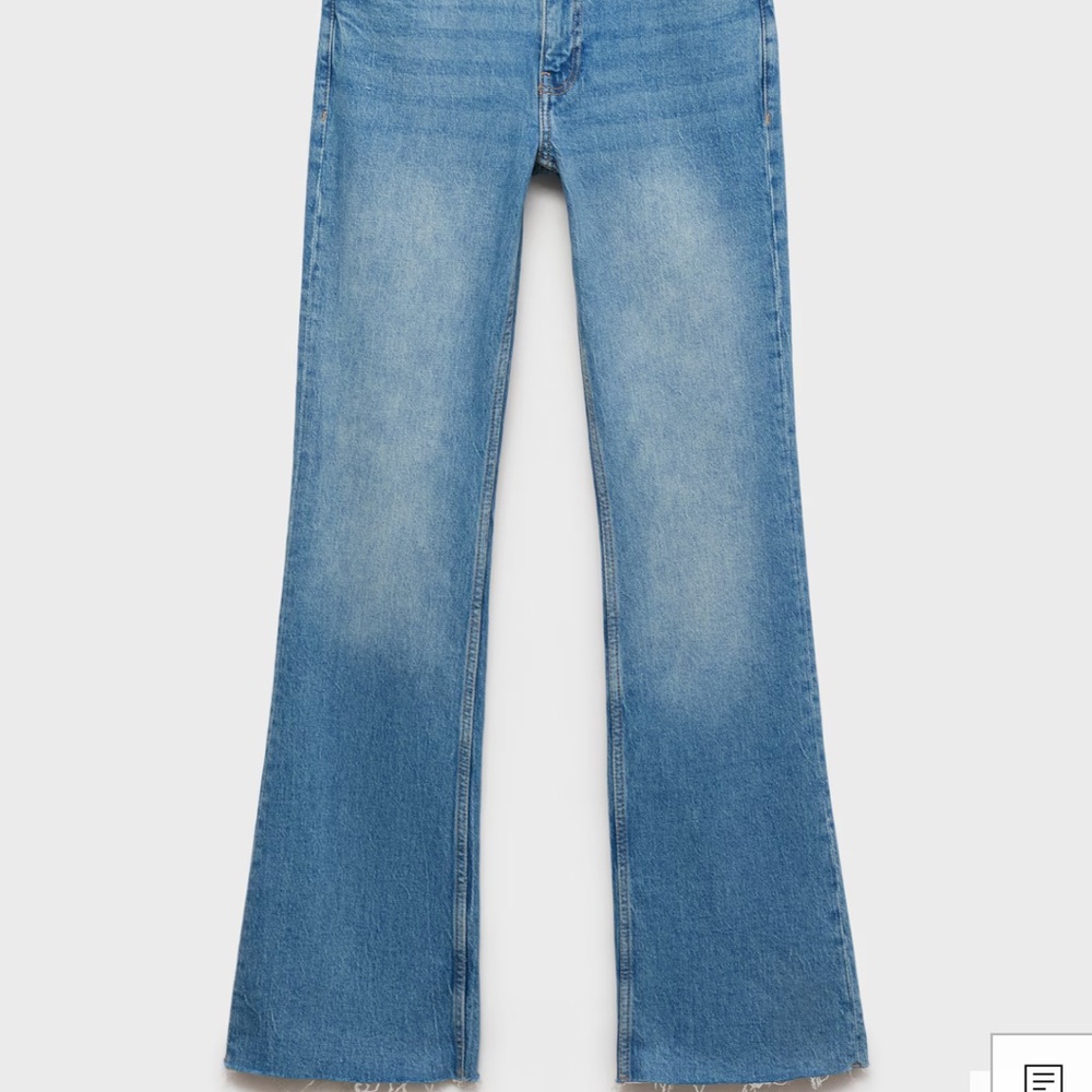 Mango Flared Mid-Rise Jeans